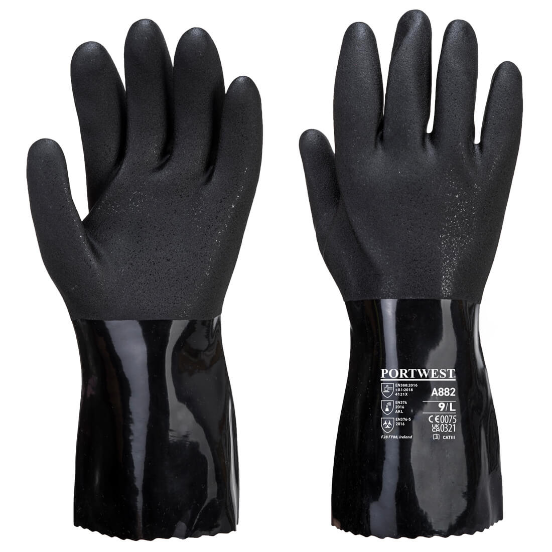 ESD PVC chemikalienbeständiger Schutzhandschuh