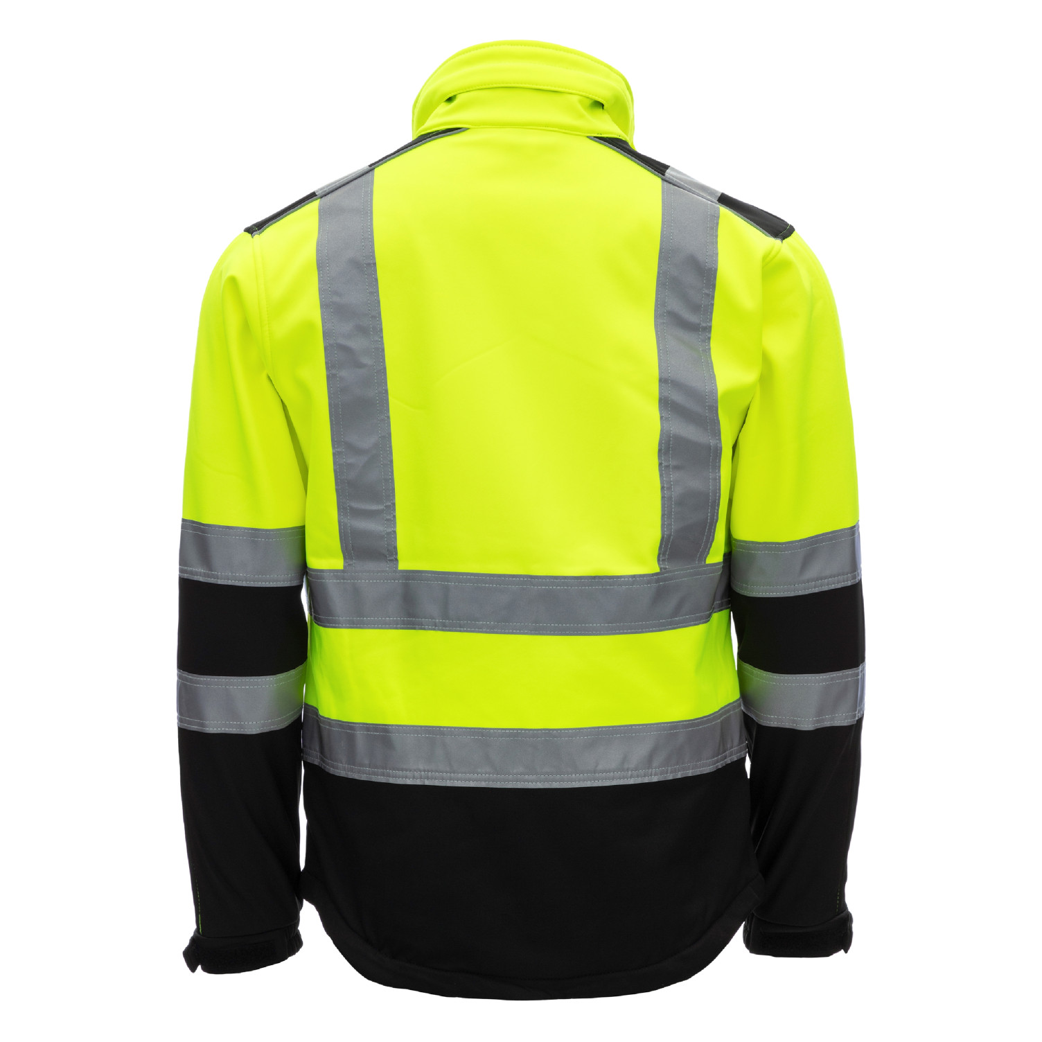 Kapuze MOTION TEX VIZ Warn-Softshelljacke