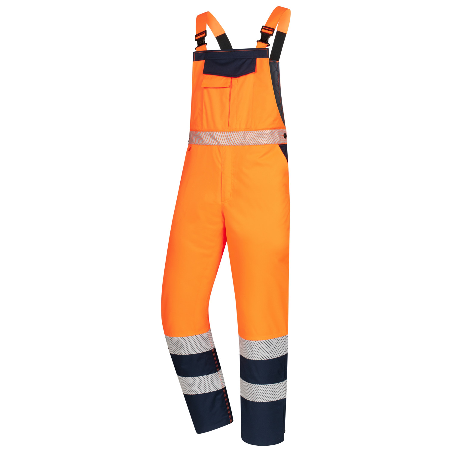Warn-Winterlatzhose MOTION TEX VIZ neonorange / marineblau
