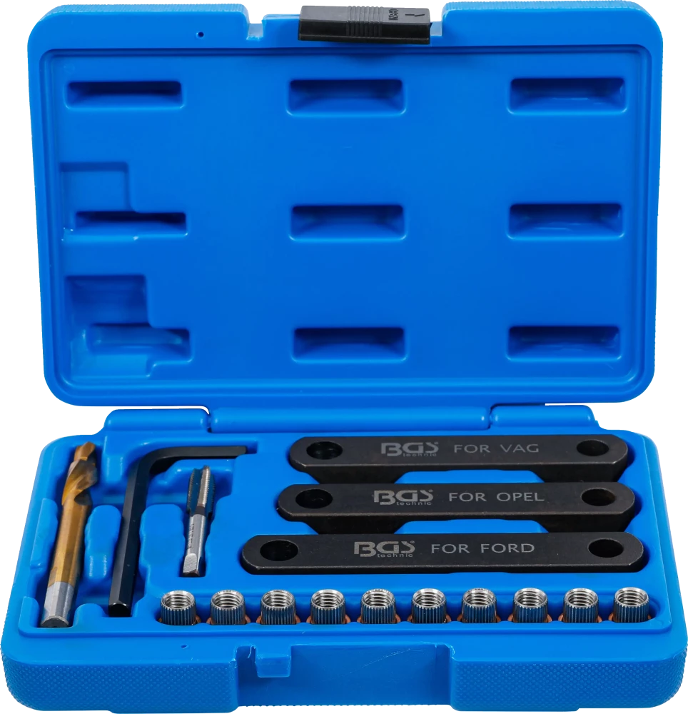 Reparatur-Satz für Bremsgewinde, M9 x 1,25, 16-tlg.