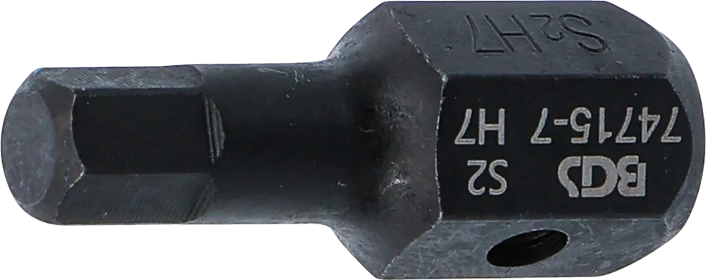 Kraft-Bit, Länge 35 mm, Antrieb Außensechskant 12,5 mm (1/2"), Innensechskant 7 mm