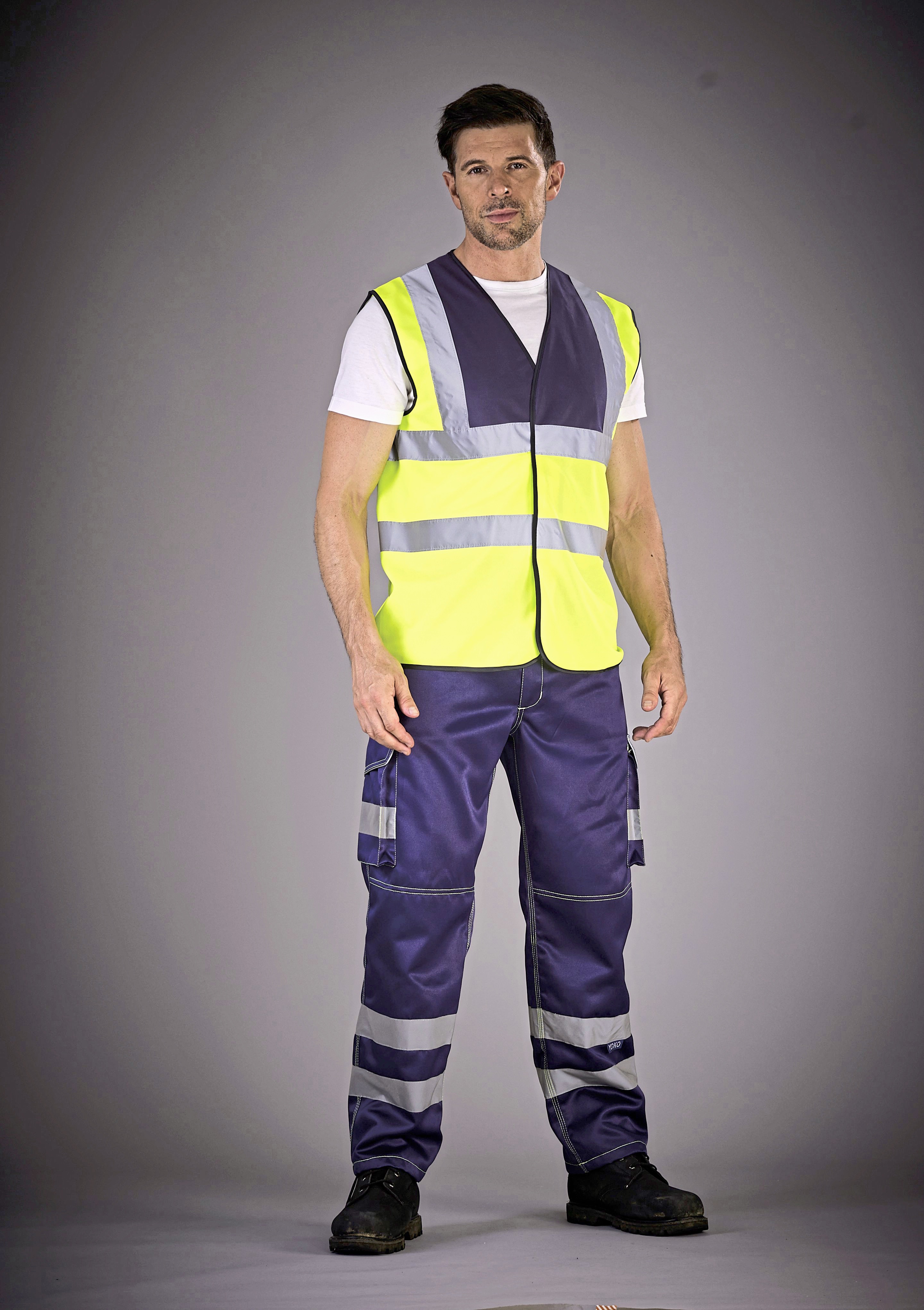 Hose – Hi-Vis Cargo Trousers With Knee Pad Pockets
