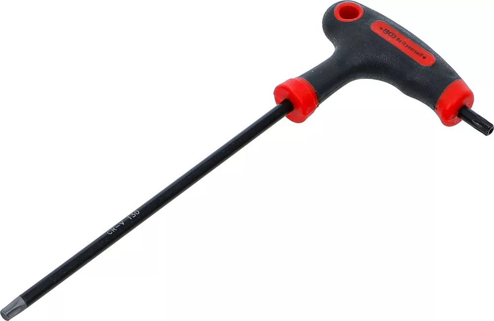 Schraubendreher mit T-Griff und seitlicher Klinge, T-Profil (für Torx) mit/ohne Bohrung T30