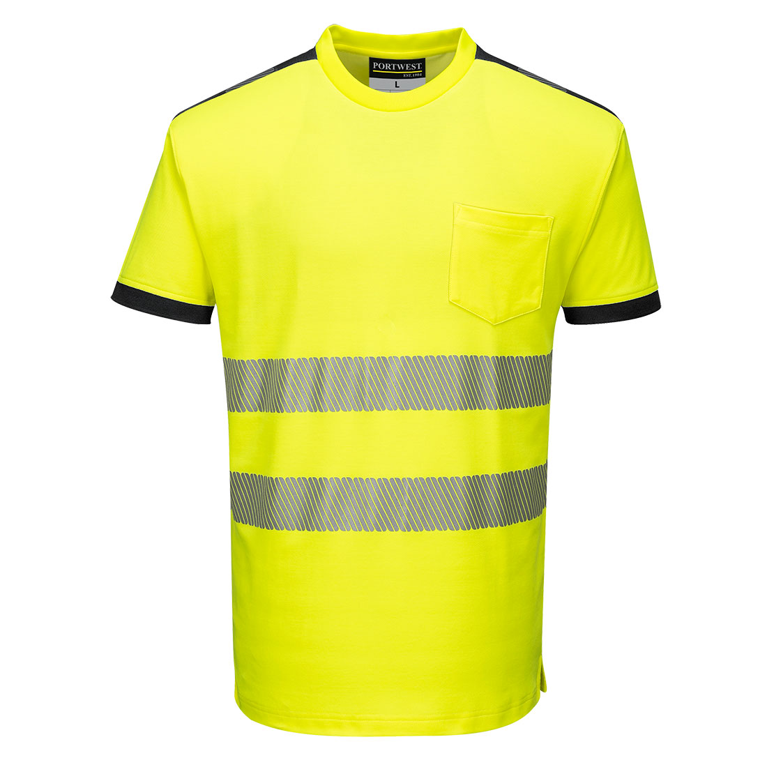 PW3 Hi-Vis Cotton Comfort T-Shirt kurzarm