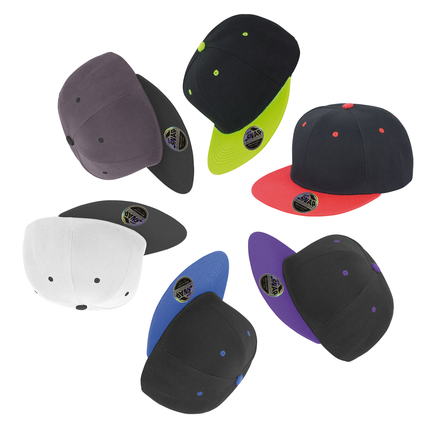 Bronx Original Flat Peak Snapback Dual Colour Cap