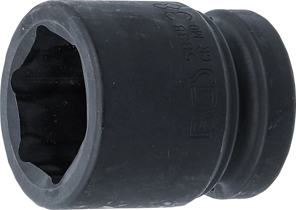 Kraft-Steckschlüssel-Einsatz Sechskant, Antrieb Innenvierkant 25 mm (1"), SW 38 mm