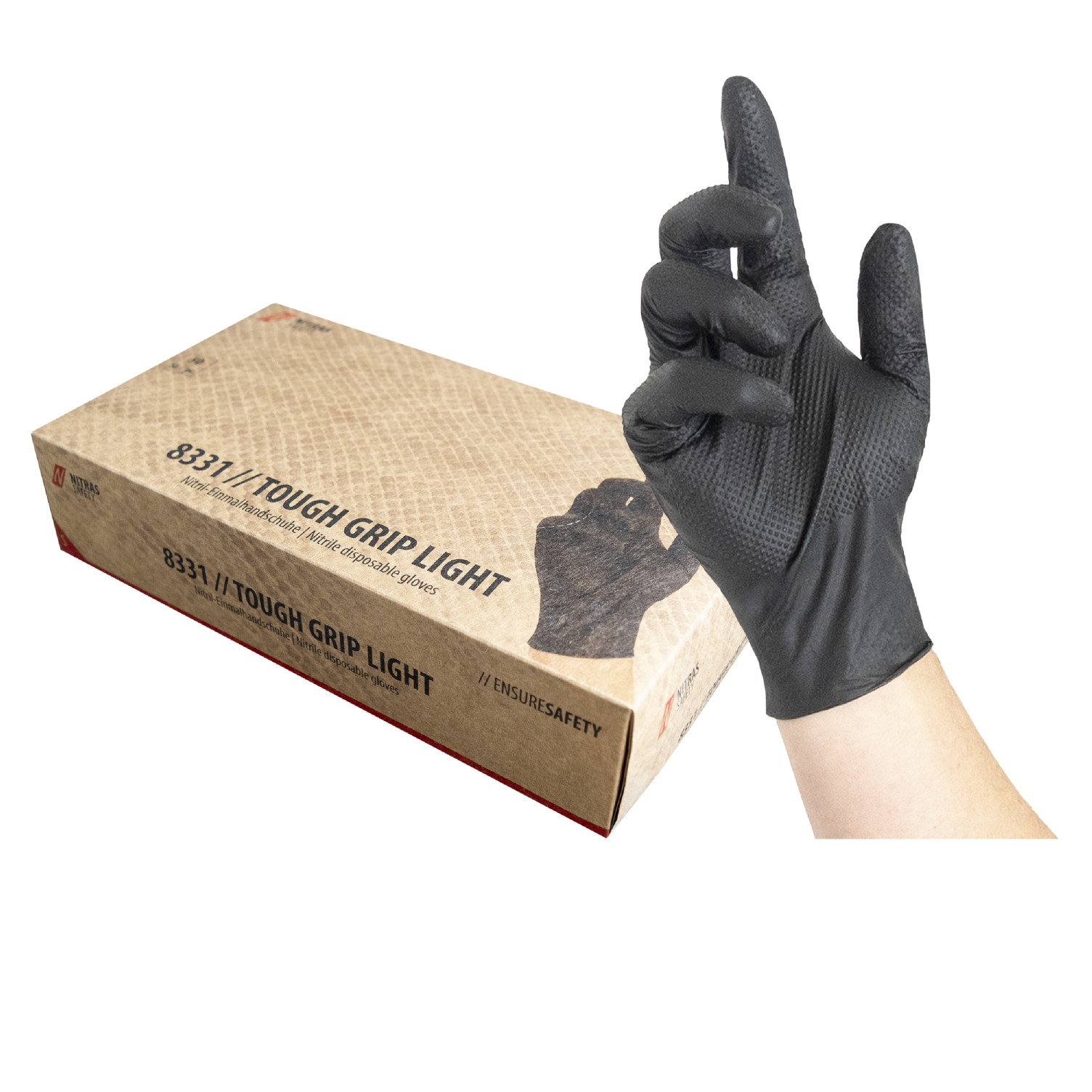 Handschuh TOUGH GRIP LIGHT Nitril-Einmalhandschuhe