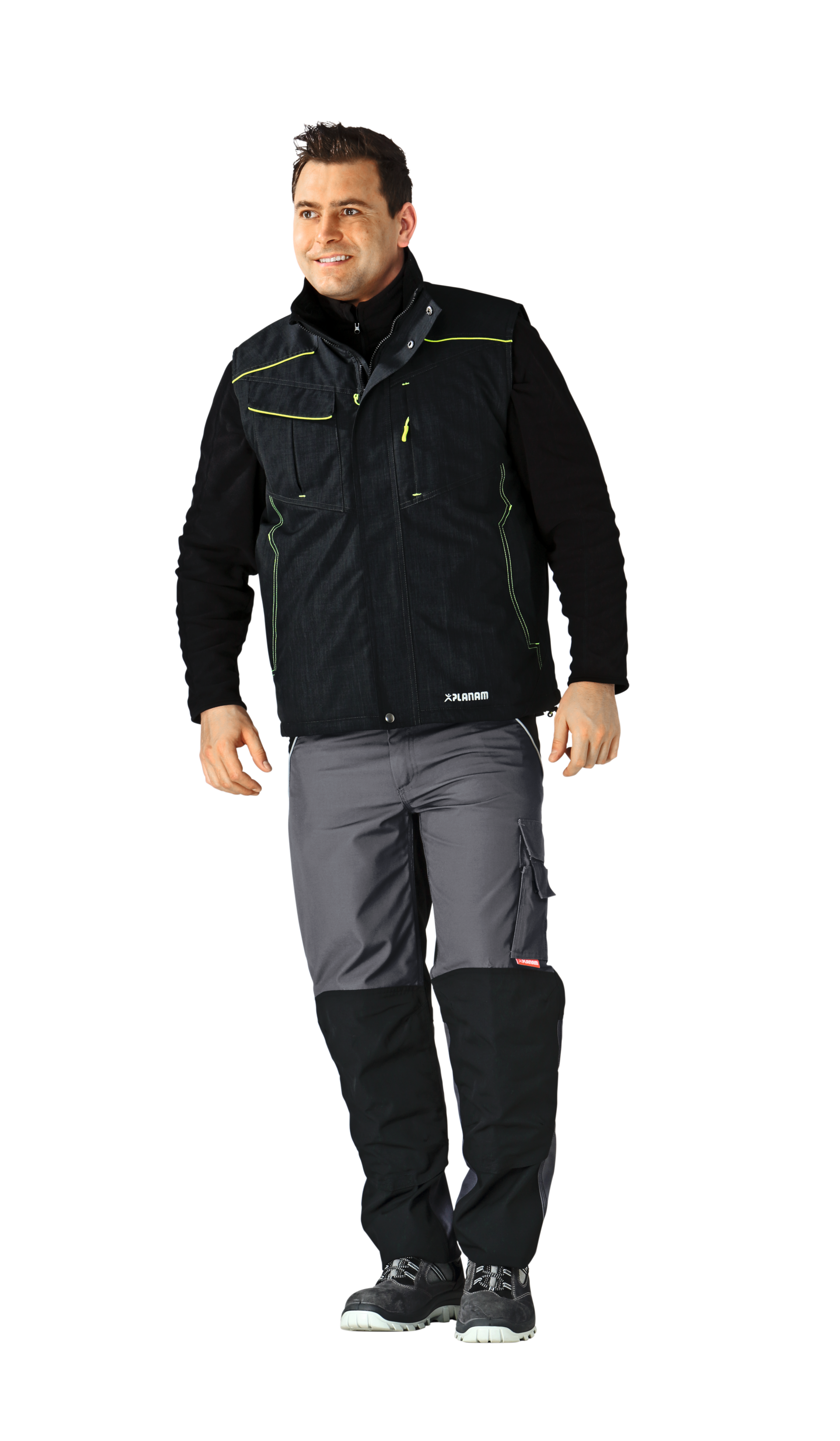 PLANAM Neon Weste Outdoor