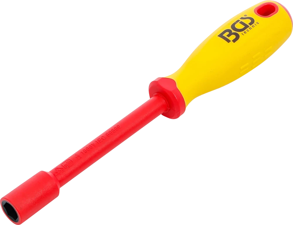 VDE-Steckschlüssel-Schraubendreher, Sechskant, SW 11 mm, Klingenlänge 125 mm