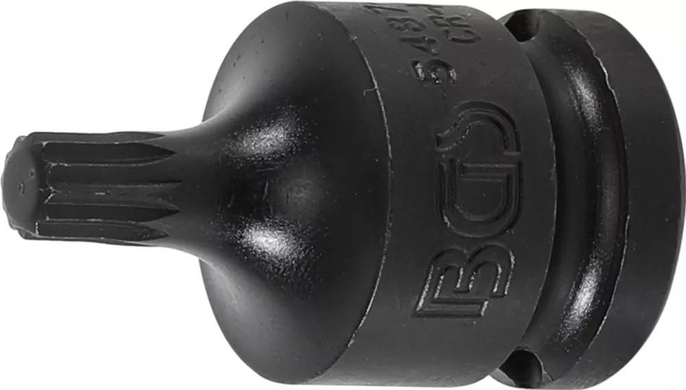 Kraft-Bit-Einsatz, Länge 43 mm, Antrieb Innenvierkant 12,5 mm (1/2"), Innenvielzahn (für XZN) M8