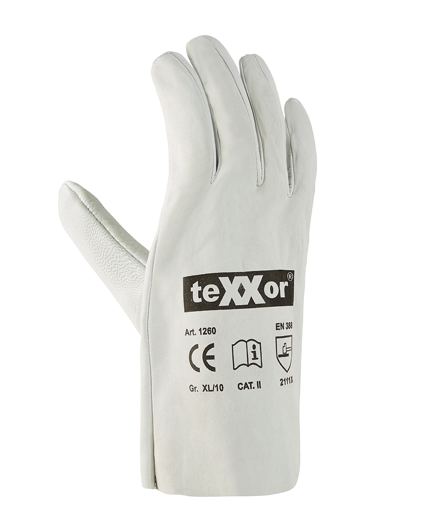 teXXor® Schafsnappa-Handschuhe VOLLEDER natur