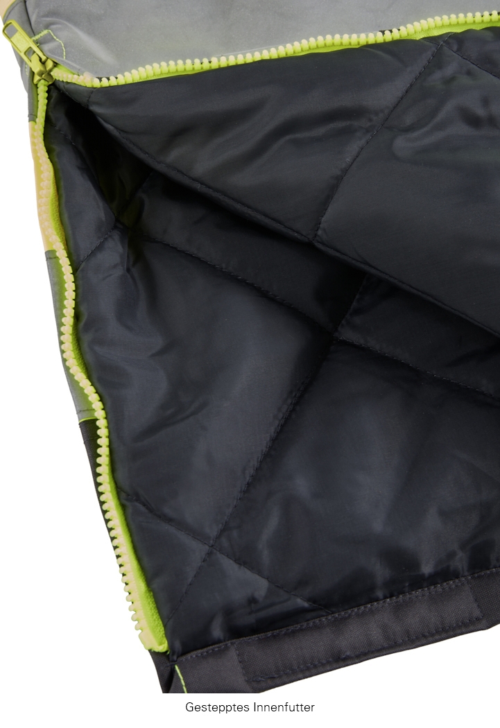 4PROTECT® Warn-Winter-Wetterschutz-Latzhose ATLANTA leuchtgelb/grau