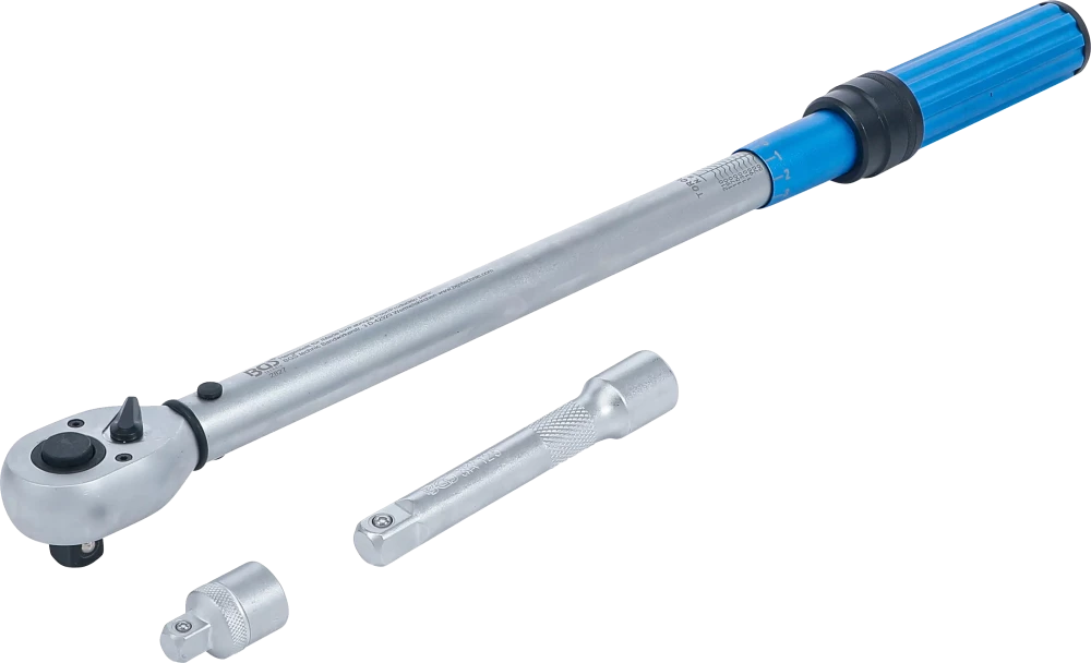 Drehmomentschlüssel-Satz, mit Adapter + Verlängerung, Abtrieb Außenvierkant 12,5 mm (1/2"), 40 - 220 Nm, 3-tlg.