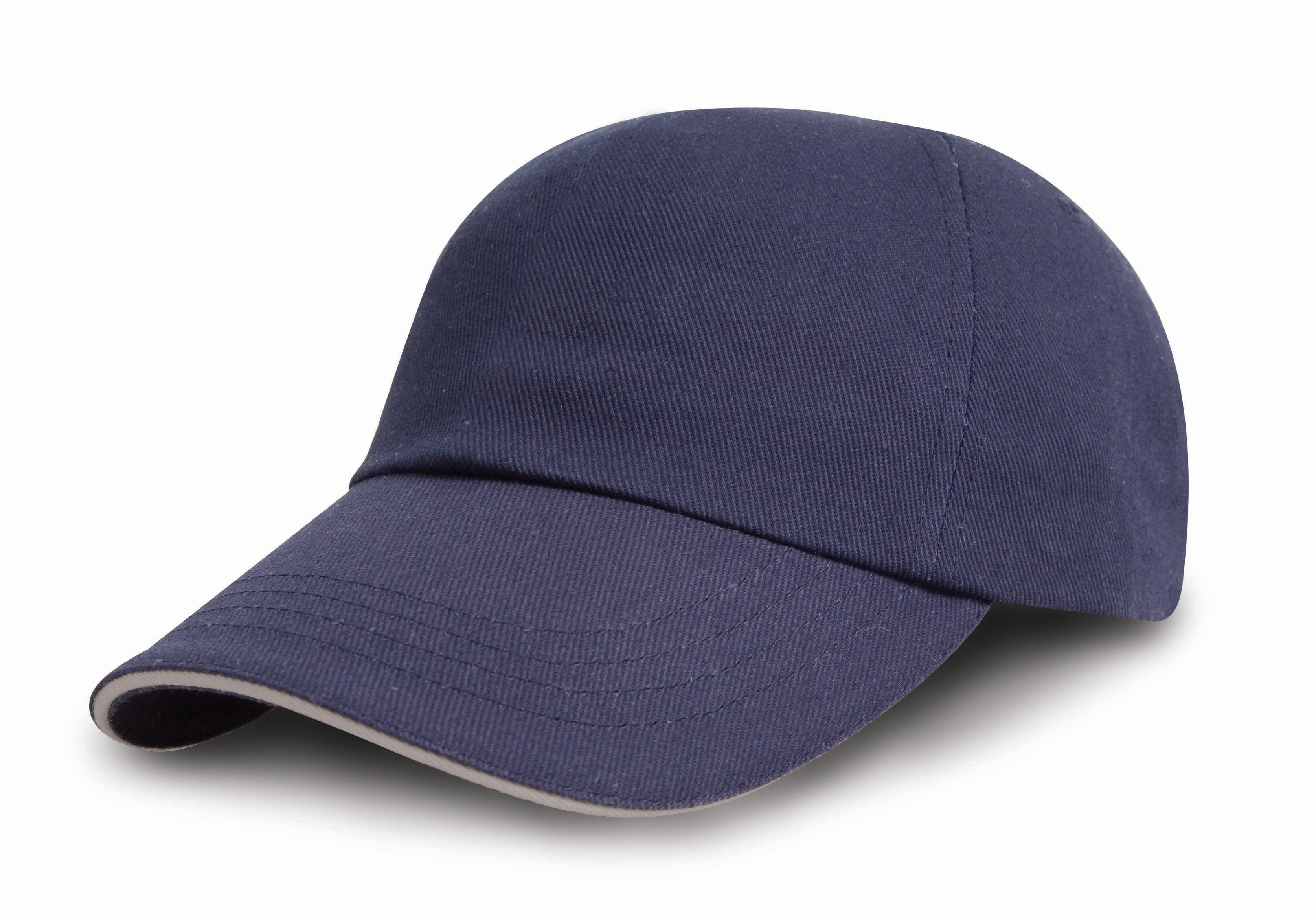 Brushed Cotton Decorators Cap With Sandwich Peak