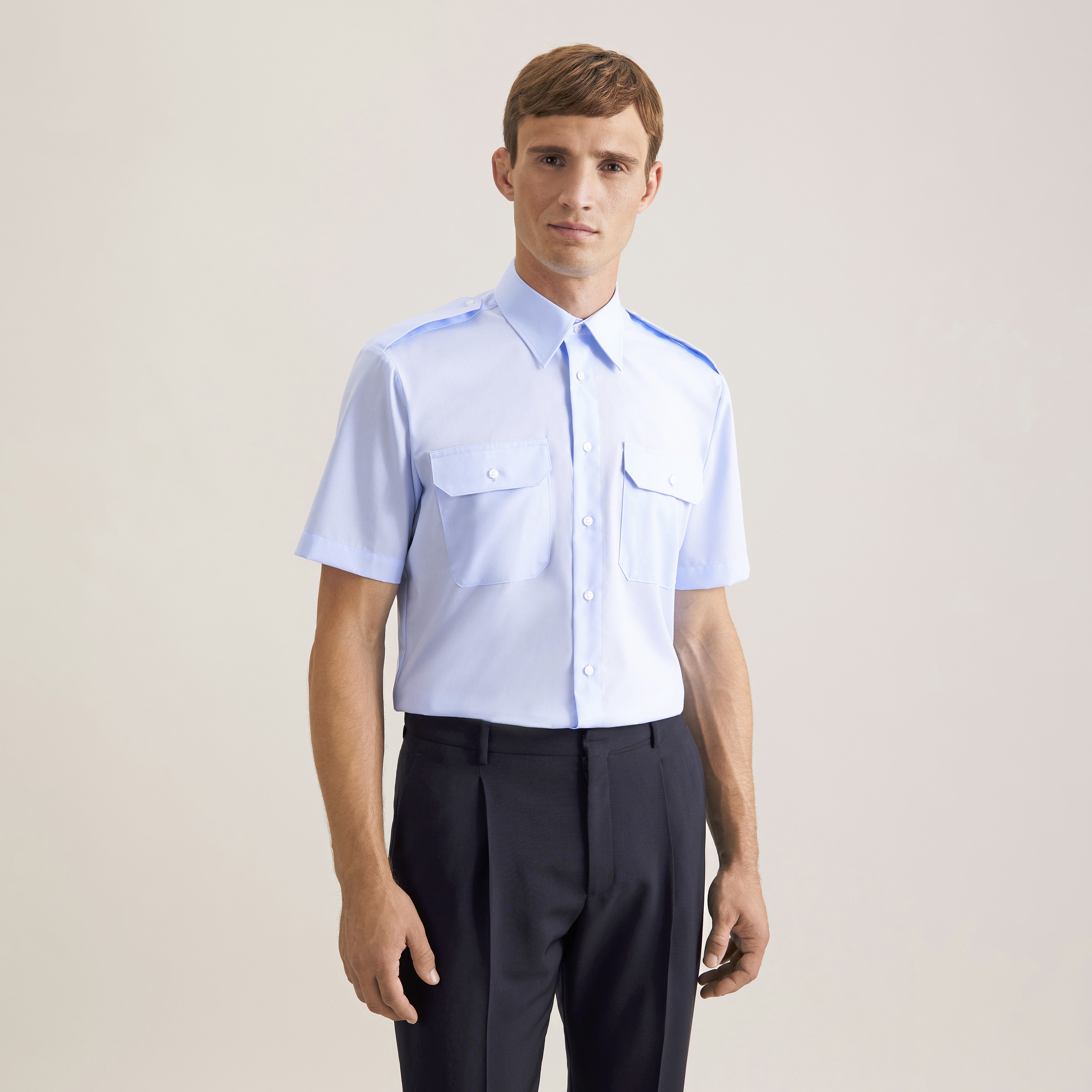 Men´s Pilot Shirt Regular Shortsleeve