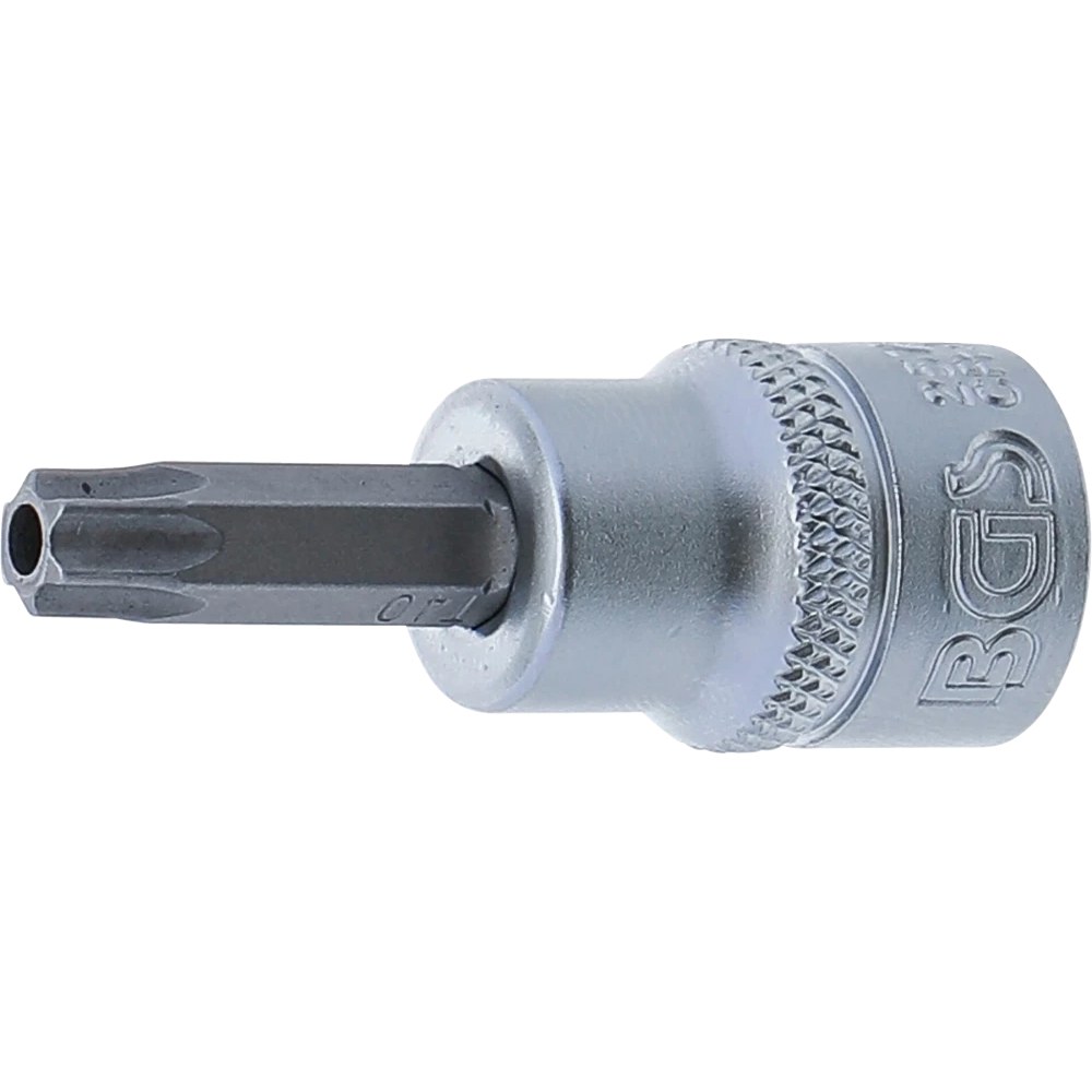 Bit-Einsatz, Antrieb Innenvierkant 10 mm (3/8"), T-Profil (für Torx) mit Bohrung T40