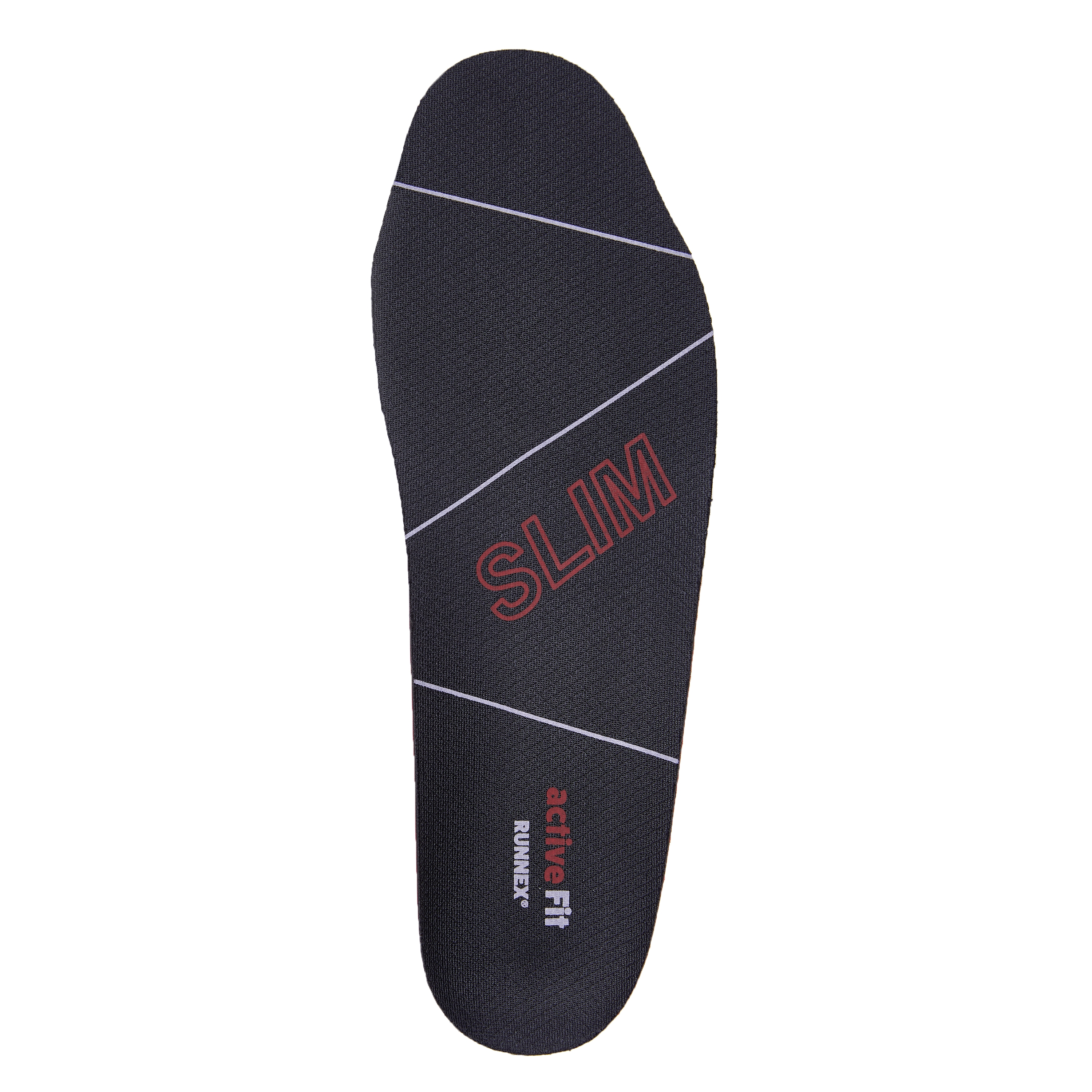 RUNNEX® Einlegesohle activeFit slim schwarz/rot