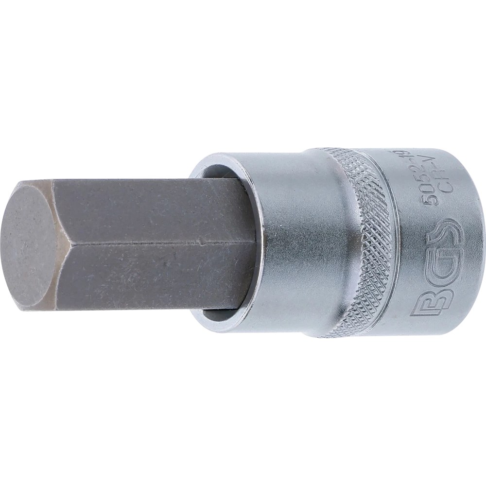 Bit-Einsatz, Antrieb Innenvierkant 12,5 mm (1/2"), Innensechskant 19 mm