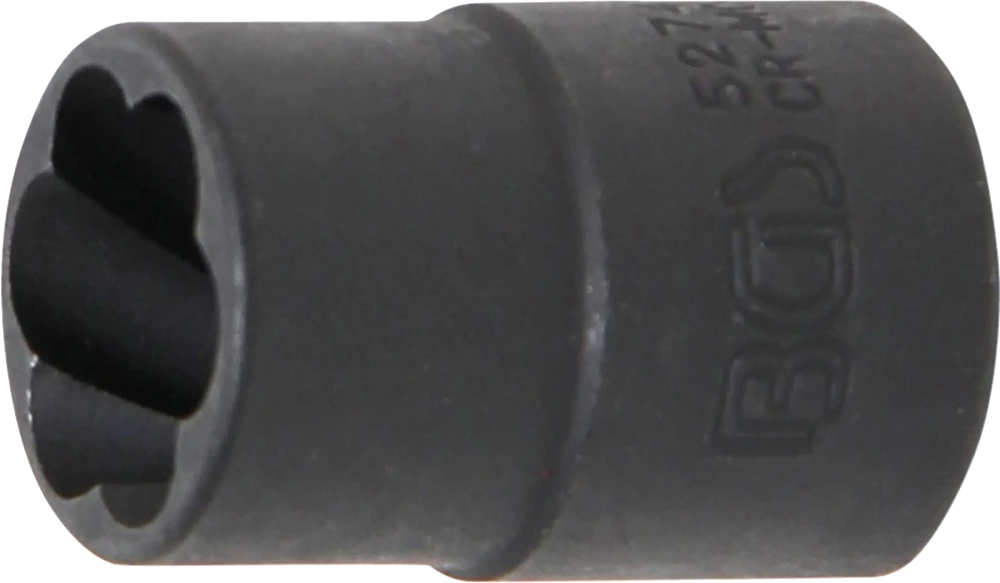 Spiral-Profil-Steckschlüssel-Einsatz / Schraubenausdreher, Antrieb Innenvierkant 10 mm (3/8"), SW 14 mm