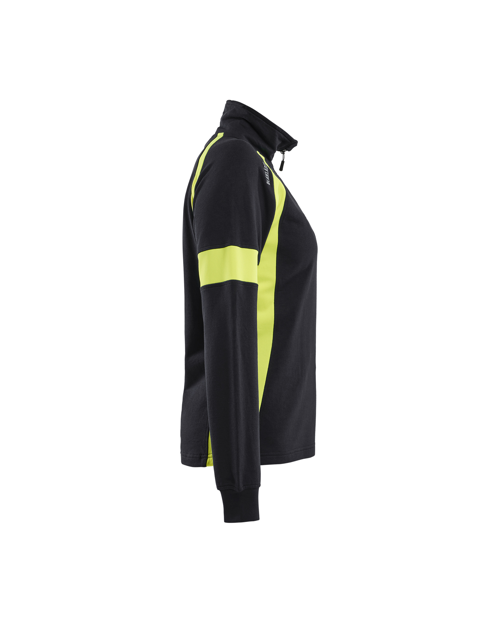 Damen Sweatshirt Half-Zip mit High Vis