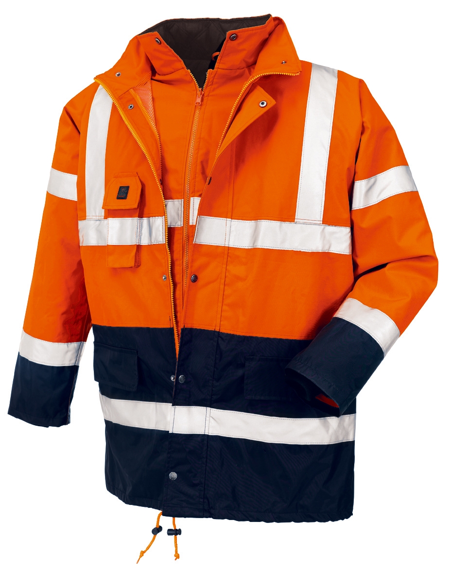 teXXor® Warnschutz-Parka CALGARY leuchtorange/navy