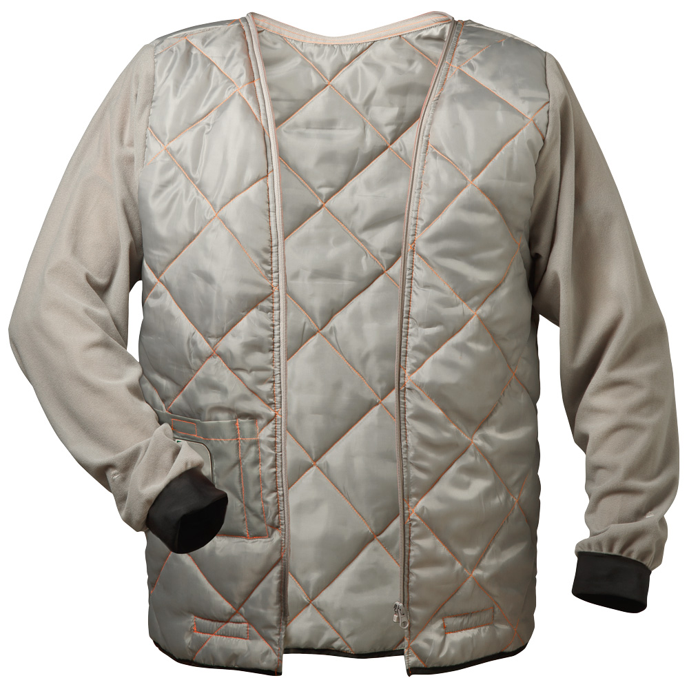 Wattierte Warnschutz-Softshelljacke Lukas