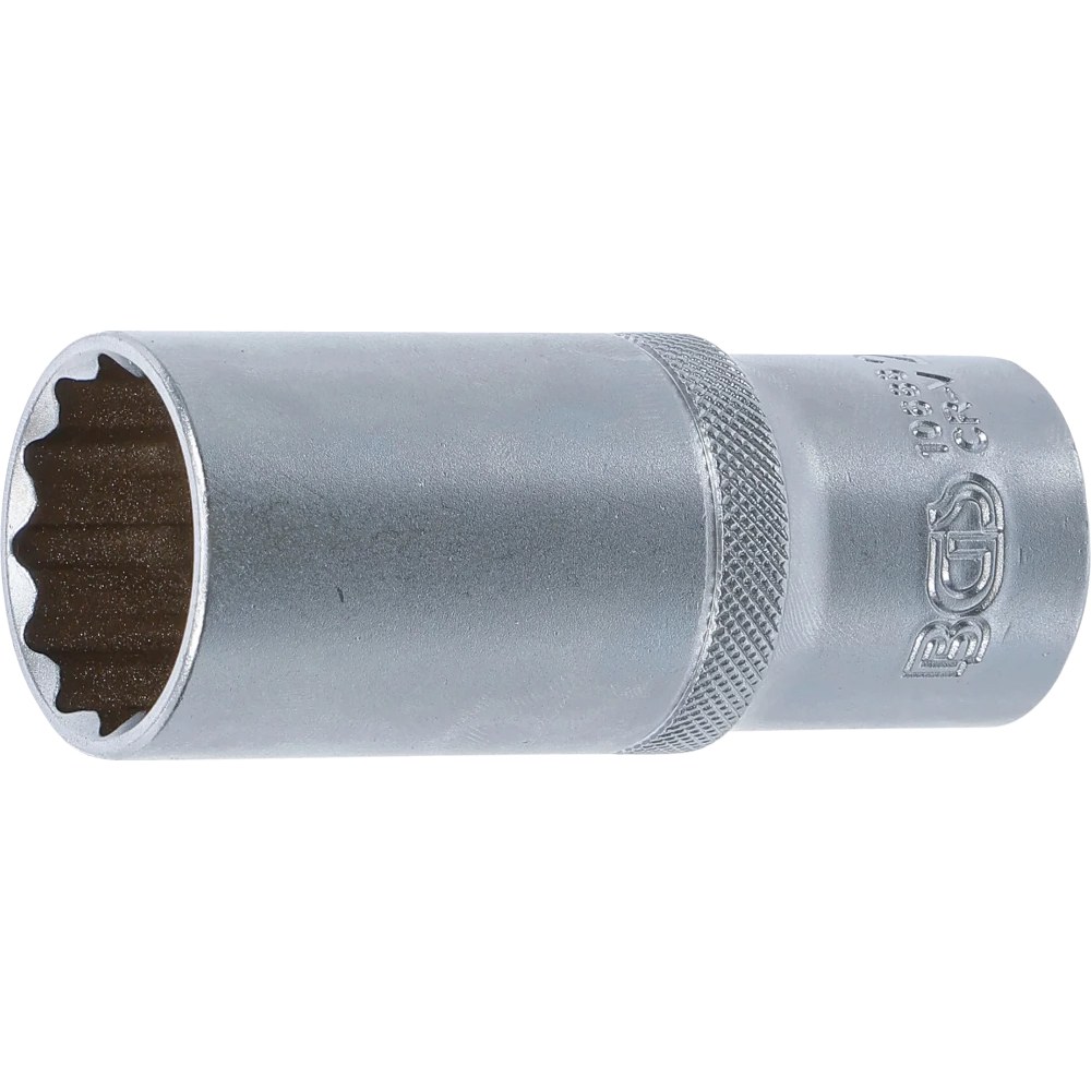 Steckschlüssel-Einsatz Zwölfkant, tief, Antrieb Innenvierkant 12,5 mm (1/2"), SW 24 mm