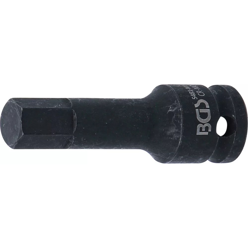 Kraft-Bit-Einsatz, Länge 75 mm, Antrieb Innenvierkant 12,5 mm (1/2"), Innensechskant 14 mm