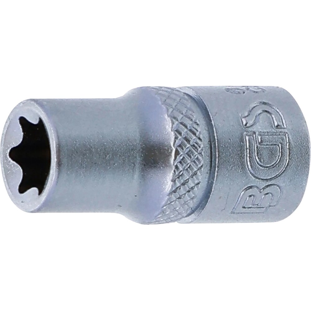 Steckschlüssel-Einsatz E-Profil, Antrieb Innenvierkant 6,3 mm (1/4"), SW E8