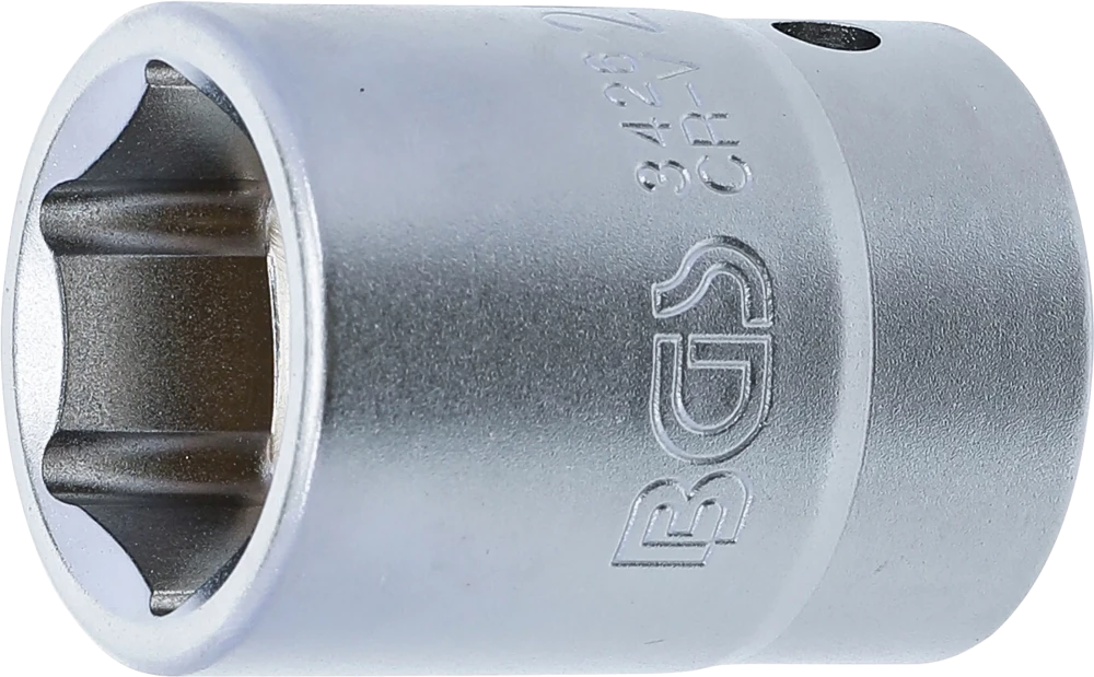 Steckschlüssel-Einsatz Sechskant, Antrieb Innenvierkant 20 mm (3/4"), SW 26 mm