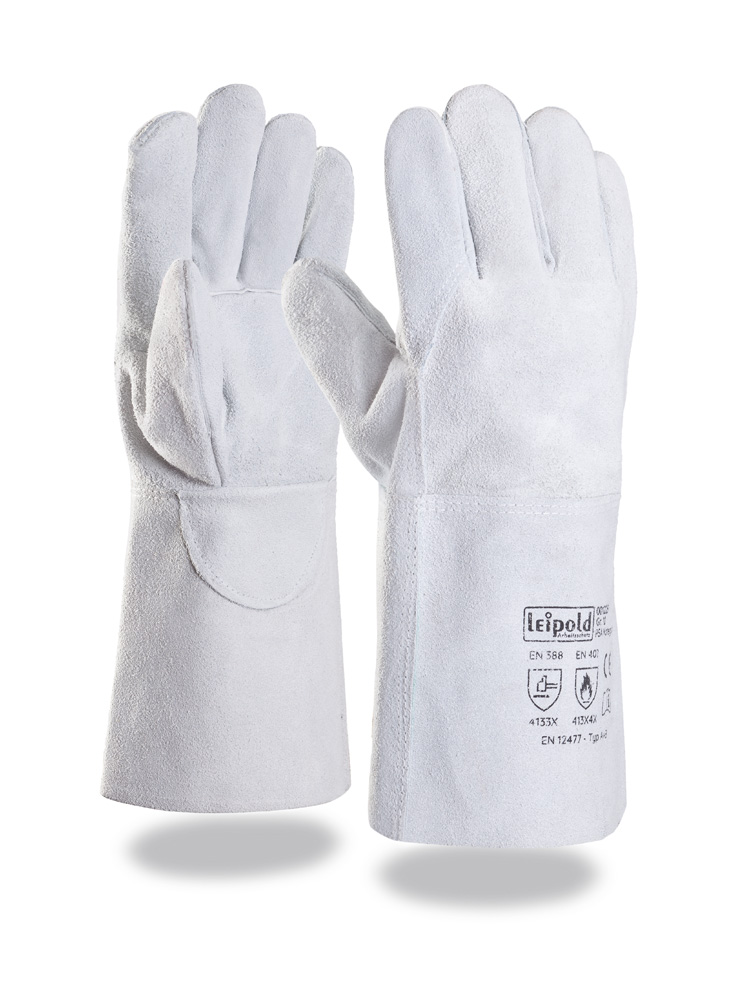 Schweißerhandschuh | Rindkernspaltleder | Größe 10 | Länge 35 cm