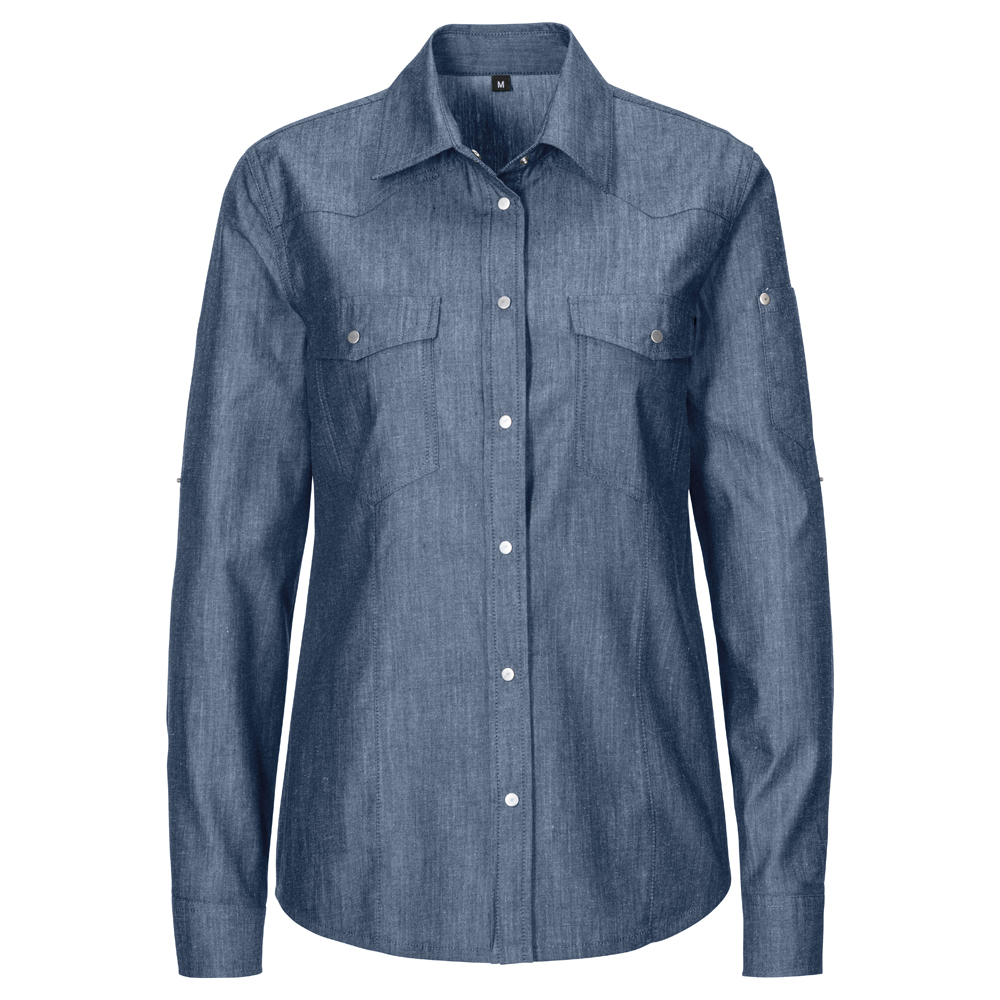 Damen Jeansbluse langarm