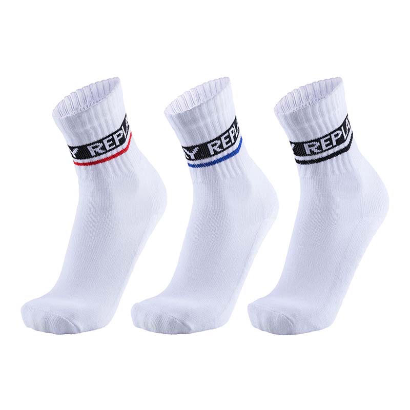 Tennissocken Replay weiß 3er-Pack