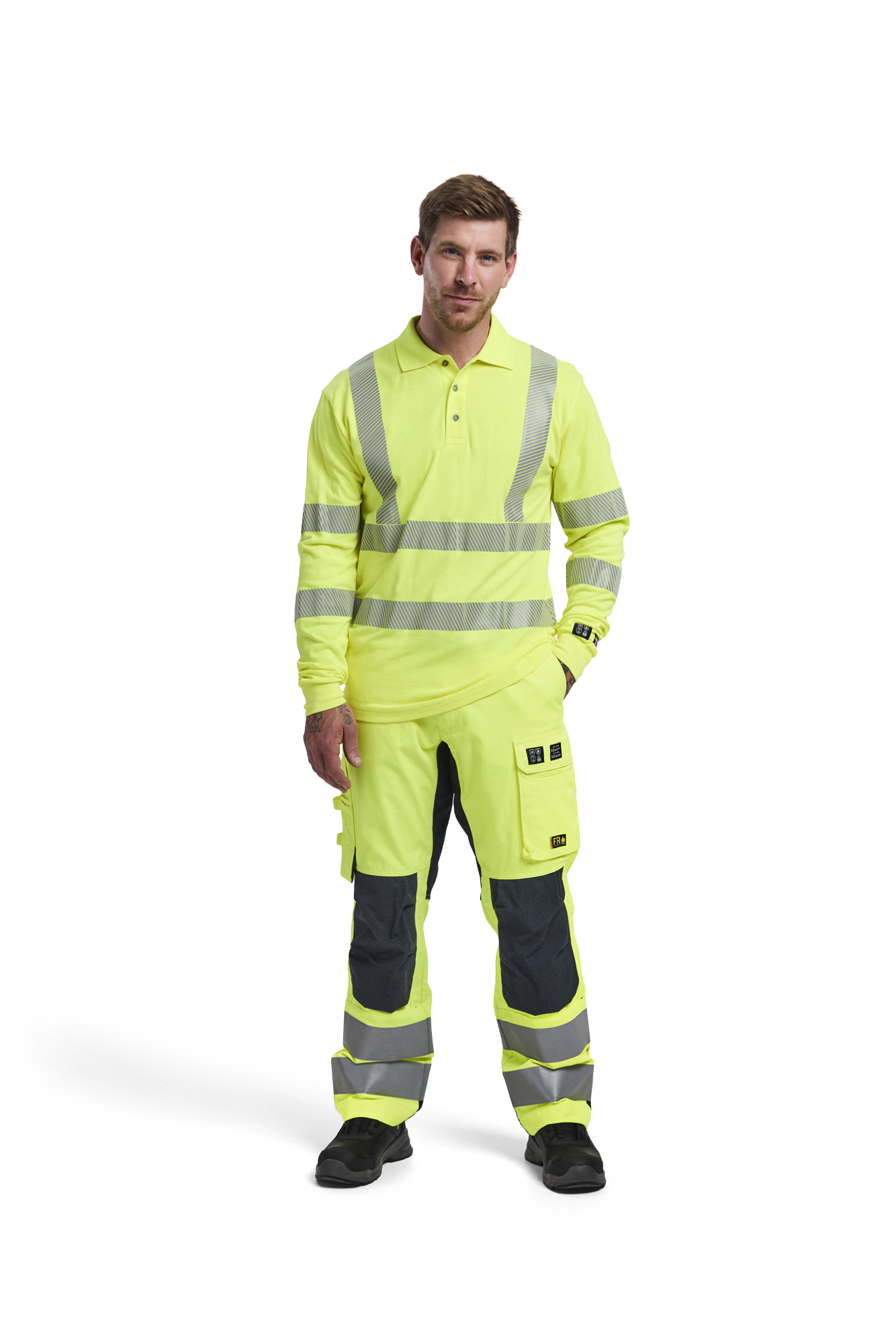 Multinorm Langarm Poloshirt Inhärent