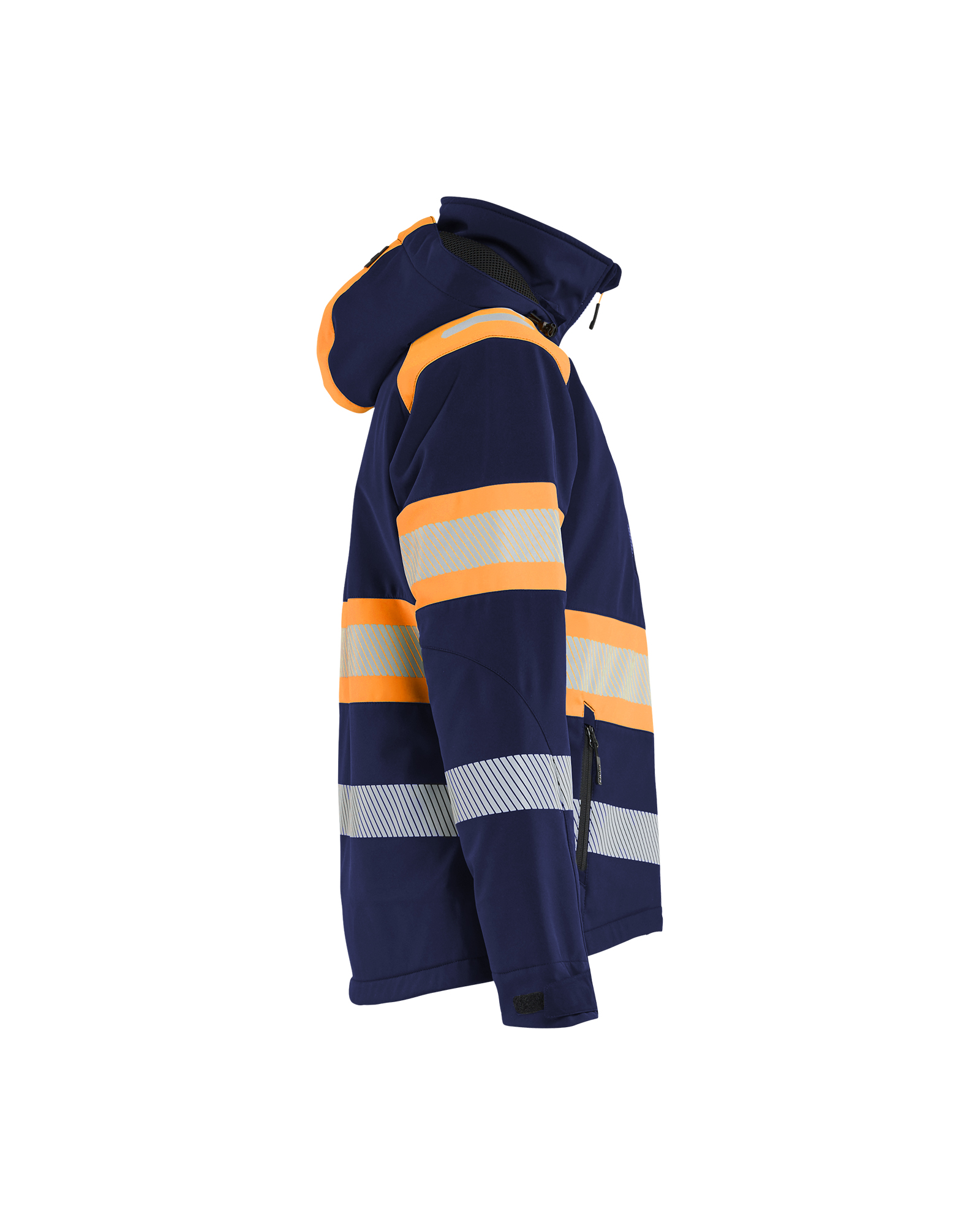 Damen High Vis Softshell Winterjacke leicht gefüttert