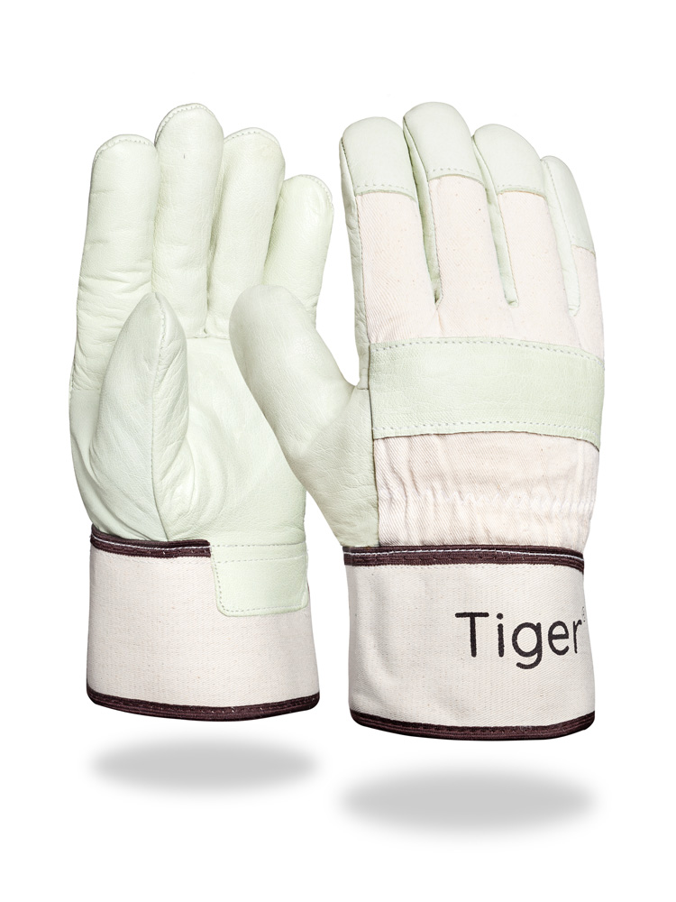 Tiger® | Rindnarbenlederhandschuh | Polyacrylfutter