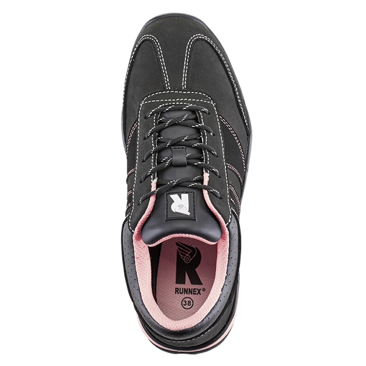 RUNNEX® S2-Damen-Sicherheitshalbschuhe GirlStar schwarz/pink