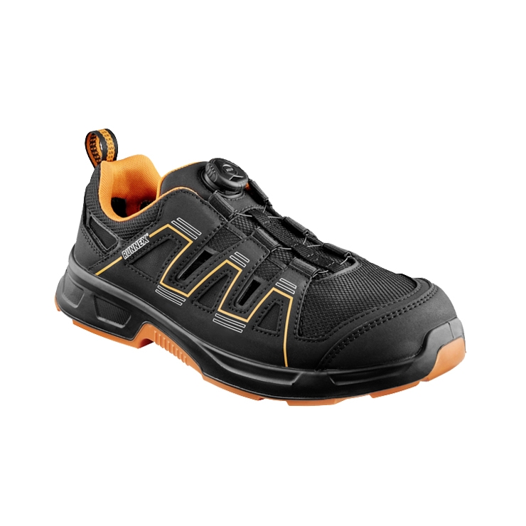 RUNNEX® S1PS ESD-Sicherheitssandalen atop ActionStar schwarz/orange
