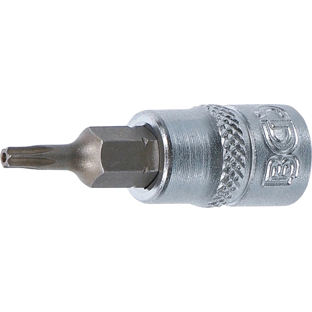 Bit-Einsatz, Antrieb Innenvierkant 6,3 mm (1/4"), T-Profil (für Torx) mit Bohrung T10