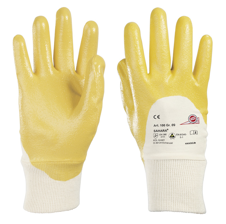 KCL | Sahara® 100 | Nitril | gelb | Strickbund