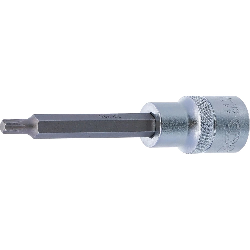 Bit-Einsatz, Länge 100 mm, Antrieb Innenvierkant 12,5 mm (1/2"), T-Profil (für Torx) T30