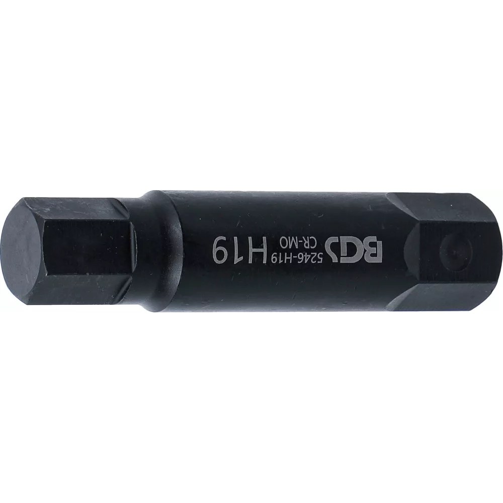 Bit, Länge 100 mm, Antrieb Außensechskant 22 mm, Innensechskant 19 mm