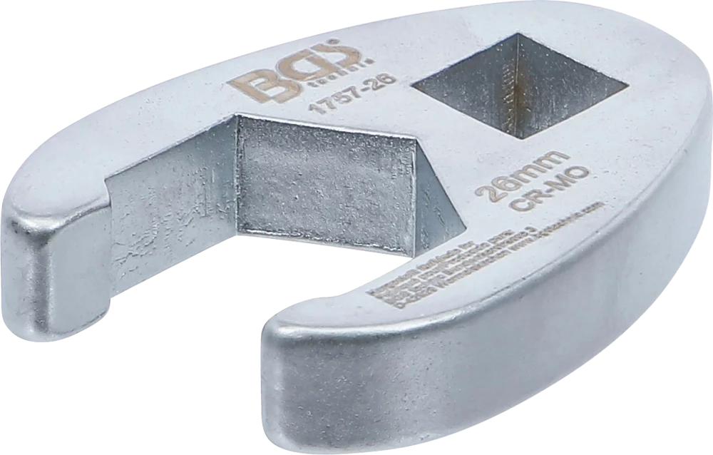 Hahnenfußschlüssel, Antrieb Innenvierkant 12,5 mm (1/2"), SW 26 mm