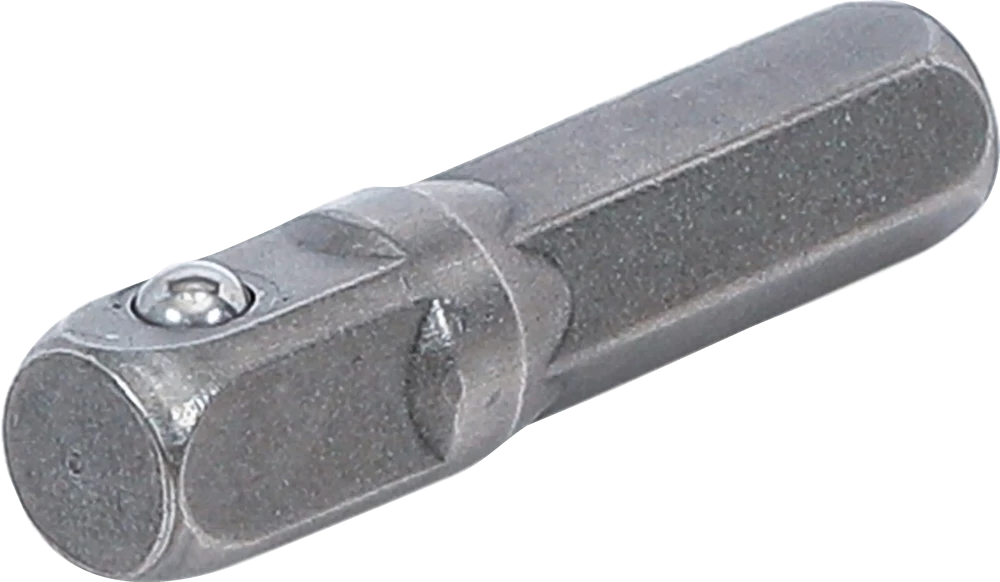 Bit-Knarren-Adapter, Außensechskant 6,3 mm (1/4") - Außenvierkant 6,3 mm (1/4"), 30 mm