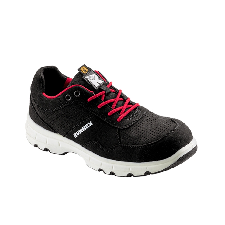 RUNNEX® S1PS-ESD-Sicherheitshalbschuhe FlexStar schwarz/rot