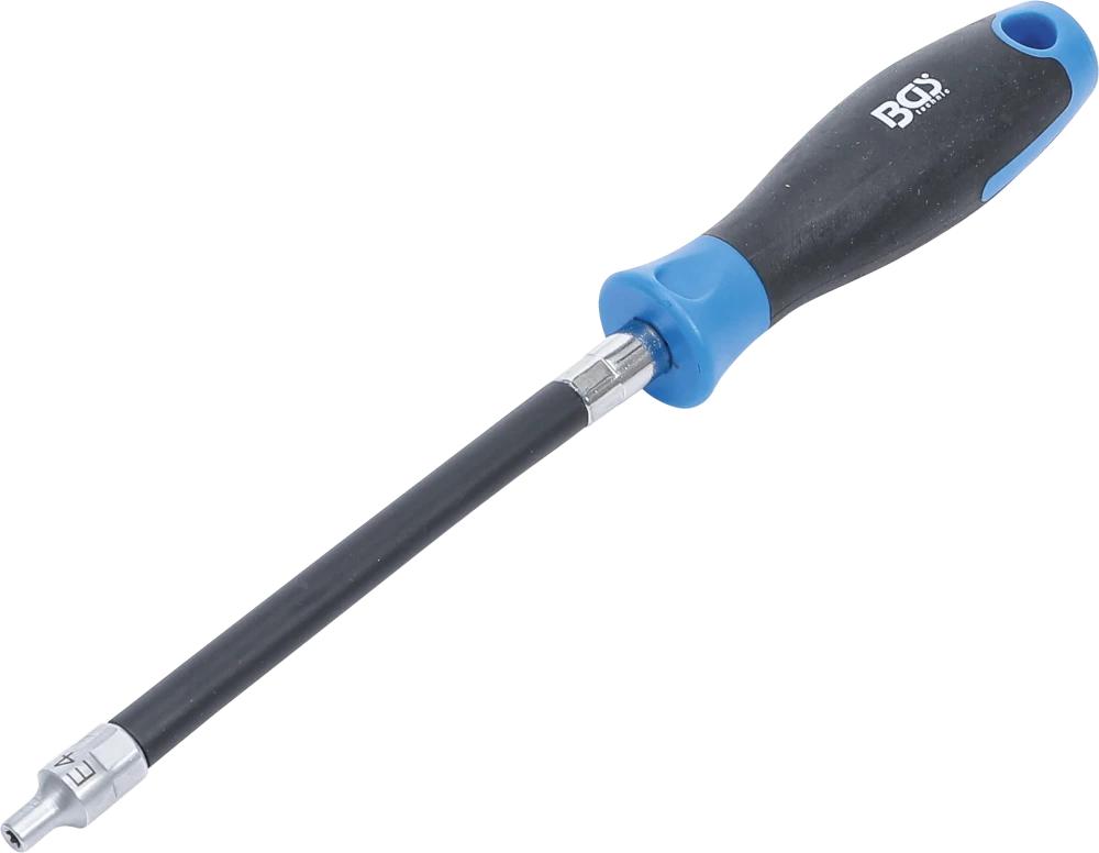 Flexibler Schraubendreher mit Rundgriff, E-Profil E4, Klingenlänge 150 mm