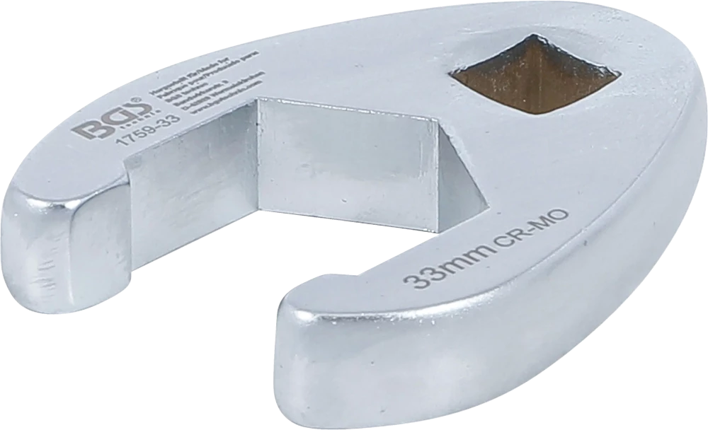 Hahnenfußschlüssel, Antrieb Innenvierkant 12,5 mm (1/2"), SW 33 mm
