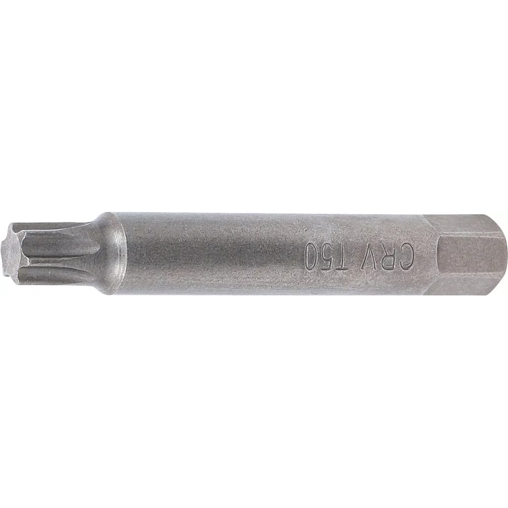 Bit, Länge 75 mm, Antrieb Außensechskant 12,5 mm (1/2"), T-Profil (für Torx) T50