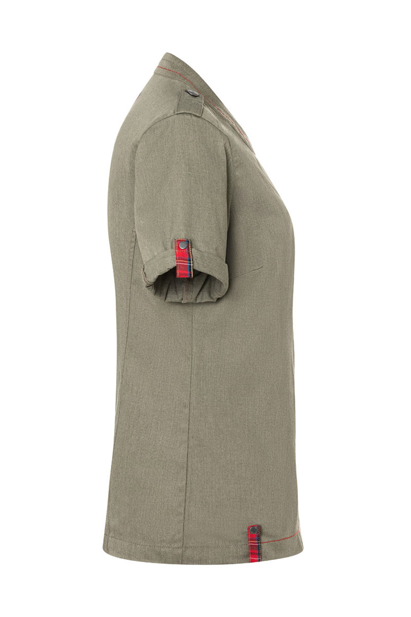 Short-Sleeve Ladies' Chef Jacket Denim-Style ROCK CHEF®-Stage2