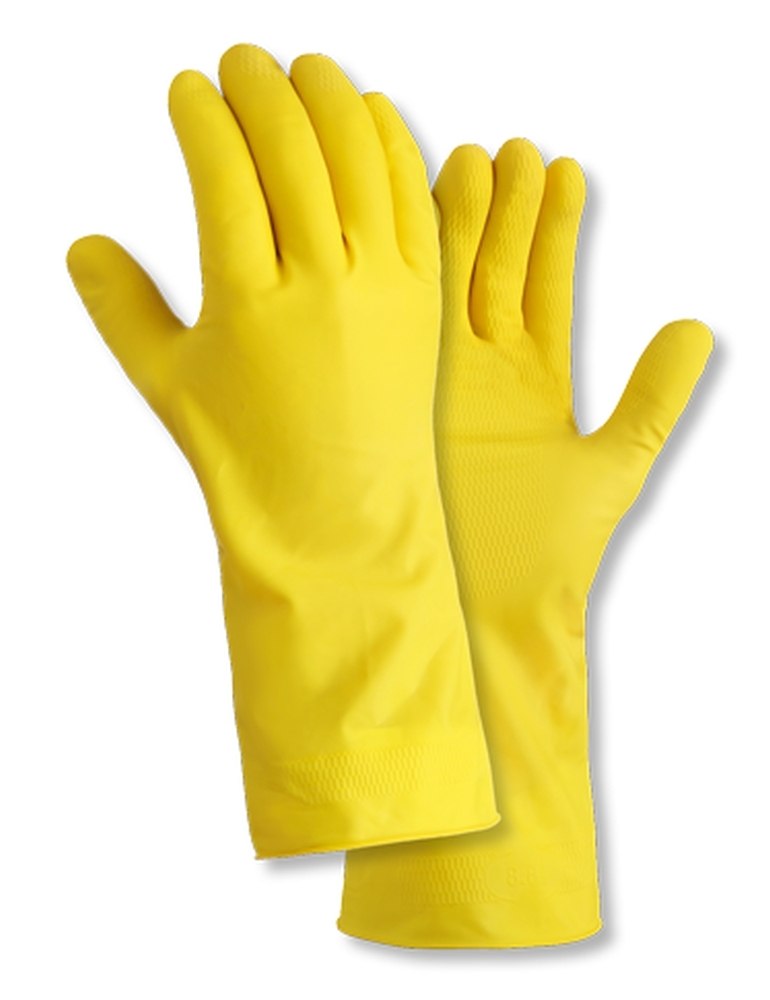 teXXor® Haushaltshandschuhe NATURLATEX gelb